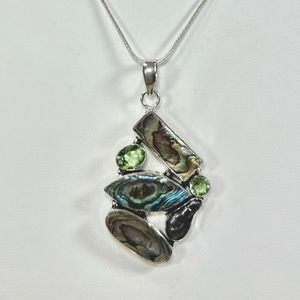 Abalone Biwa Pearl 925 Pendant ONLY